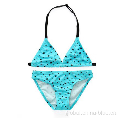 Flower Print Bikini Sets Girl's cute print swim bikini Supplier